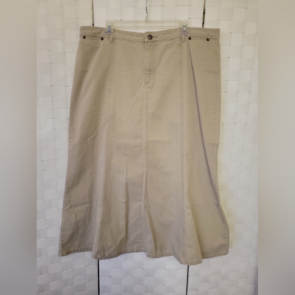 Old Navy Classic Tan Khaki A-line Women's Skirt 16